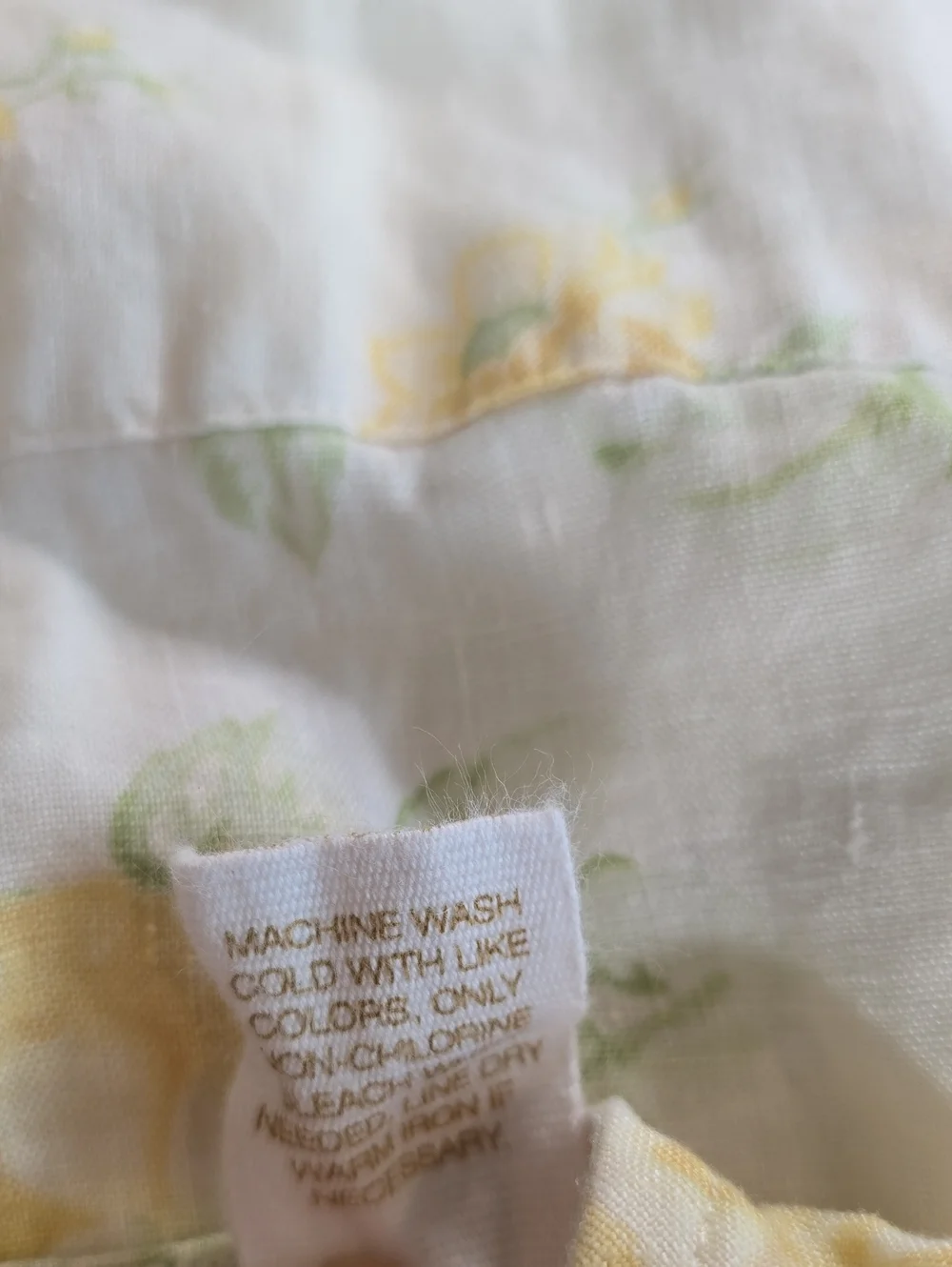 Baby GAP Linen Dress 12-18 Mo. Yellow Floral